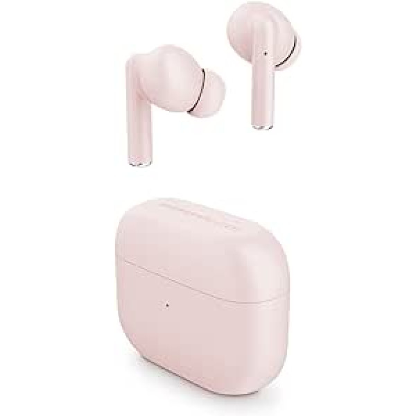 Energy Sistem True Wireless Headphones Style 2 Rosette (Wireless Headphones Stereo, BT 5.1, Deep Bass, Charging Box) - Pink