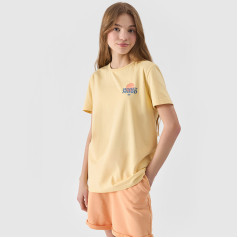 T-krekls 4F 4FJWSS24TTSHM1136 73S / dzeltens / 140 cm