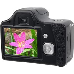 Digital SLR Camera, 3.0 Inch LCD Screen, 18x Zoom, HD SLR Camera with Built-in Flash, Portable Digital Camera with Long Focal Length (Standard Version + Wide Angle Lens)