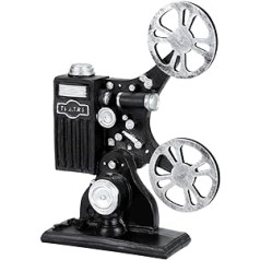 BESPORTBLE Antique Decorative Picture Frame Film Roll Decorative Weapon Film Projector Vintage Resin Statue for Home Desktop Movie Deco Decorative Hourglass Antique Decoration Vintage Camera