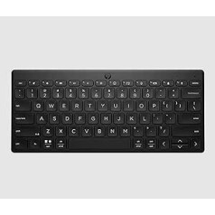 HP 350 Wireless Bluetooth Keyboard Multi-Device QWERTY Italian Layout Emoji Compatible with Windows, Android, Chrome OS, MacOS, iPadOS, Black