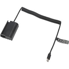 Yunseity Dummy Battery DC Coupler Type C to DMW BLK22 Dummy Battery Power Supply for Lumix S5 DCS5 DCS5K GH5M2 GH6 Digital Camera