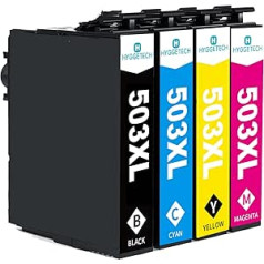 Hyggetech 503XL Ink Cartridges to Replace Epson 503 XL Cartridges Compatible with Epson Expression Home XP5200 XP5205, Workforce WF-2960DWF WF-2965DWFWF-2960 WF-2965