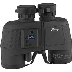 Zavarius Compass: Waterproof Marine Binoculars 7x50 with OLED Display, 91% Transmission (Binocular with Rangefinder, Marine Glass, Waterproof)