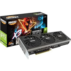 Inno3D GeForce RTX 3080 X3 LHR Graphics Card - 10GB GDDR6X, HDMI, 3X DP, N30803-106X-1810VA44H