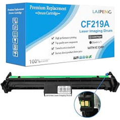 Compatible Drum Cartridge 19A CF219A Black Replacement for HP Laserjet Pro M102a M102w, MFP M130fn M130fw M130nw M130a Printer (Drum Unit, 12000 Pages)