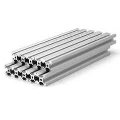 2020 Aluminum Extrusion 1000mm Silver 10pcs/Pack V Slot Aluminum Profile European Standard Anodized Linear Rail for 3D Printer CNC Laser Engraving Machine