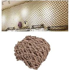 Schutznetz Outdoor Development Training Seil, Hanfseilnetz, Außenzaunnetz, Kinder Klettersicherheitsnetz, Treppenbalkon Fallschutznetz, Dekoratives Trennnetz, Gitterbett Hinderniss(Size:1*10m(3*33ft))