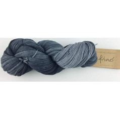 Manos Del Uruguay Silk Blend Fino 427 Mourning, 100 g, Wool with Silk for Knitting and Crocheting, Merino Silk Blend, Hand-Dyed with Colour Gradient