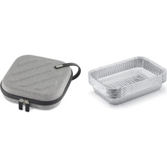 Weber 3251 Weber Connect Storage and Transport Bag & 6415 Small 7-1/2-Inch by 5-Inch Aluminium Drip Pans, Set of 10