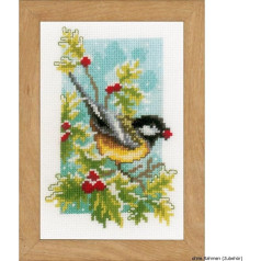 Vervaco Counted Cross Stitch Kit: Miniatures 4 Seasons: Set of 4, Cotton, NA, 8 x 12cm