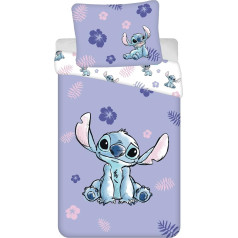 Jerry Fabrics F - Lilo & Stitch - 2 Piece Bedding Set - Kids - Duvet Cover - 140 x 200 cm - Pillowcase - 70 x 90 cm - 100% Cotton