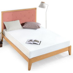 Zinus Cooling Gel Memory Foam Mattress with Green Tea, 90 x 190 cm, Height 20 cm, Box Mattress, Cooling Gel Foam, Oeko-Tex