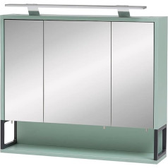 Schildmeyer Limone Mirror Cabinet, Mint, 70 x 61 x 16 cm (W x H x D)