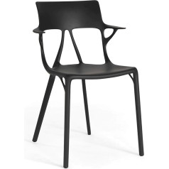 Kartell A.I. Polypropylene Chair Black 55 x 59 x 94 cm Set of 2