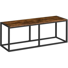 ‎Hoobro HOOBRO EBF12CD01 Bench for Dining Room Bench, 120 x 30 x 46.5 cm, Kitchen Bench, Dining Bench in Industrial Design, Sturdy Metal Frame, Easy to Assemble, for Kitchen, Living Room, Entrance, Bedroom