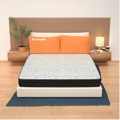 Miasuite I Sogni Italiani Summit H13 Mattress 160 x 190 cm, Height 13 cm, Made of Waterfoam, Folding Mattress, Breathable, Hypoallergenic and Dust Mite Proof