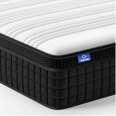 Sui Long SuiLong Mattress 180 x 200 cm Hardness H3 H4 Medium Firm Height 25 cm Spring Mattress Oeko-Tex Certified Orthopaedic Pocket Spring Mattress with Comfort Foam for Children and Adults