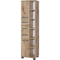 Schildmeyer Milan 701090 Tall Cabinet Oak Country House Decor 41.9 x 32 x 163.7 cm