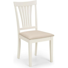 Julian Bowen Stanmore Chair, Set of 2, Ivory