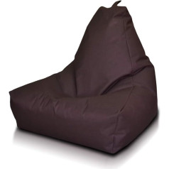 Ecopuf Keiko S Bean Bag - Outdoor and Indoor Bean Bag Made of Polyester with Anti-Loss Zip - 75 x 70 cm