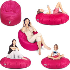 Patch Home Patchhome 2 in 1 Function Bean Bag, 100 cm Diameter, Suitable for Indoor and Outdoor Use, Ready Filled Available