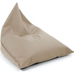 Mokebo ® Outdoor Bean Bag for Balcony and Garden 'The Summer Sledge', Bean Bag with EPS Beads Filling, Relaxing Lounger Feather-Light, Lounger Cushion, Floor Cushion for Children and Adults in Beige