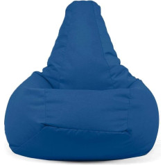 Arketicom 68 Sessantotto Bean Bag with Removable Cover, Large, Outdoor Bean Bag, Water Resistant Fabric, Tear Resistant, 70 x 90 cm, Pacific Blue