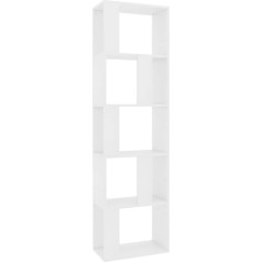 Vidaxl Boekenkast/Camera Frame 45 x 24 x 159 cm Spaanplaat White