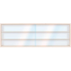 Alsino V-115.3A HO & N Display Cabinet H0 115 cm 3 Compartments with Grooves