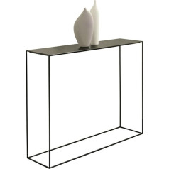 Generic Konsolentische für den Flur, schmaler Eingangstisch, Konsolentisch aus schwarzem Eisen, schmaler Beistelltisch, Lange Beistelltische für Wohnzimmer, Eingang, Schlafzimmer – Konsolentisch m