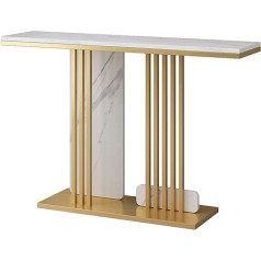 Generic Schmaler Konsolentisch, Felsplatten-Konsolentisch, Eingangstisch, Wohnzimmer-Sofatisch mit 2-stufigen Ablagefächern für den Flur