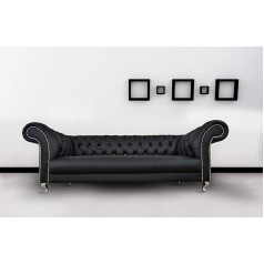 Jvmoebel Chesterfield Sofa Upholstery Designer Couchen Sofa Set Textile Fabric Brown