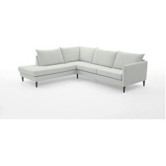 Atlantic Home Collection Rekvik Corner Sofa Left Grey Width x Depth x Height 258 x 90/221 x 79 cm
