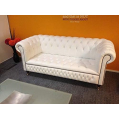 Jvmoebel 3 Sitzer Chesterfield Couch Sitz Textil Stoff Couchen Sofas Sofa Polster Leder