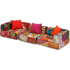 Pedkit 3-Seater Modular Versatile Sofa Bed Sofa Bed Couch 200 x 70 x 58 cm, Chaise Longue Sofa Bed, Modular Building Blocks Can Be Combined in Multiple Configurations