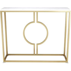 LEEBERTY Konsolentisch, Marmor-Veranda-Tisch, Goldener Eisen-Sofatisch, Wohnzimmer-Dekoration, Veranda-Schrank, Trennwand, Beistelltisch