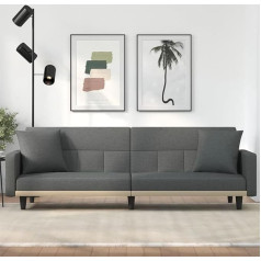 Zeyuan Sofa Bed, Couch, Sofa Bed, Sitting Area Living Room Sofa, Living Room Sofa, Living Room Sofa, Sofa Guest Room with Cushion, Dark Grey Fabric