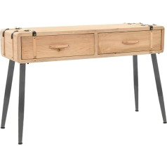 Gecheer Konsolentisch Beistelltisch Flurtisch Dekotisch Sideboard Eingangstisch Couchtisch Kleiner Ausstellungstisch Sofatisch Massives Tannenholz 115 × 40,5 × 76 cm
