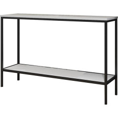 Generic Schmaler Konsolentisch, Nachttisch, nördliche Konsolentische, Nachttisch mit Ablagefach, Beistelltisch für Wohnzimmer, 80 x 30 x 80 cm