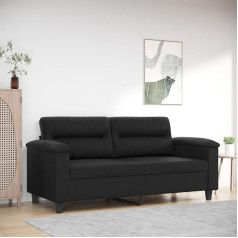 ZEYUAN 2-Sitzer-Sofa Schwarz 140 cm Kunstleder, Loungesofa, Sofas & Couches, Relaxsofa, Couch für Wohnzimmer, Couch Mit Schlaffunktion - 359583