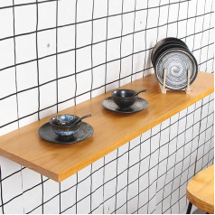 Lunezy Klapptisch an der Wand montiert, Klapptische für kleine Räume, platzsparende klappbare Werkbank, hängender Computertisch, klappbarer Wandtisch für die Küche, schwebender Esstisch