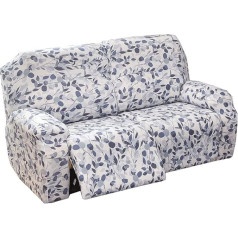 ‎Yekuhe Stretch Cover for Relaxing Chair, 4/6/8 Pieces, Armchair Protector, Relax with Armrests, Beige/Blue, Armchair Throw, High-Backed Relaxing Chair with Elastic Base (Colour: #17, Siz)