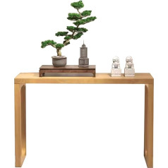 Kphymod Console Table Narrow Wooden Console Table For Entrance Area, Hallway Table, Sofa Tables For Living Room, Entrance Tables For The Hallway In Front Of The Door (Colour: Light Walnut, Size: