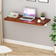Jycch Folding Wall Table/Folding Wall Table/Wall Folding Table/Wall Folding Table/Folding Workbench/Laptop Computer Table, for Home, Office, Study (80 x 50 cm/31 x (Walnut 5)