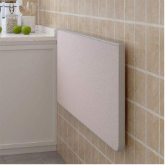 Karfri Wandmontierter Tisch, klappbare Esstische aus Holz, Küchen-/Wäschewerkbank/Laptoptisch, herunterklappbare Holzplatte, A-60 * 50 cm/24 * 20 Zoll (B)