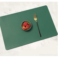 Ginton Dining Table Mats, Placemats, Placemats Set, Set of 2 Leather Placemats, Oil Resistant Insulated Placemats, Coasters (Color : B, Size: 45 x 30 cm) (Color : C) (Color : A, Size : 4pcs)