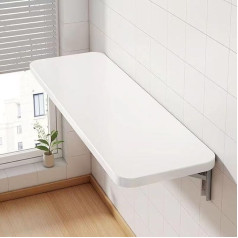 Nurdenx Klappbarer Wandschreibtisch, Wandmontierter Klapptisch für kleinen Raum, kleiner Holzschreibtisch für Büro, Zuhause, Küche, (Weiß 2)