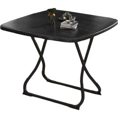 Einfacher Esstisch, tragbarer klappbarer Beistelltisch, platzsparender Couchtisch, für Küche, Restaurant, Wohnzimmer, Garten, hohe Tragfähigkeit, Keine Montage, 60/70/80 cm (dunkel).