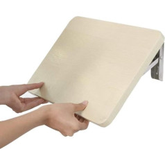 Ayha Wall folding table, floating shelf, solid wood, multifunction folding table, learning book, table, computer desk, bathroom shelf for small room, 70 x 38 cm / 28 x 15 inches.